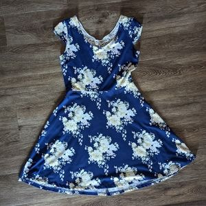 Blue Floral Dress-Rue 21